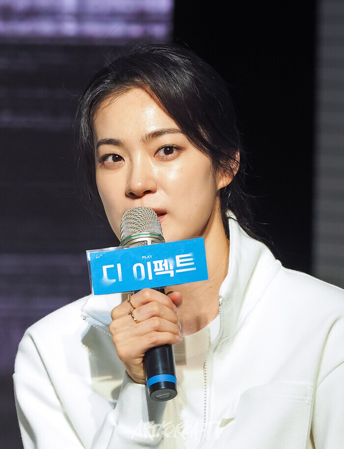 연극 '디 이펙트' 프레스콜(옥자연) 2025.06.19 사진 ⓒ아트코리아방송 이용선 기자​