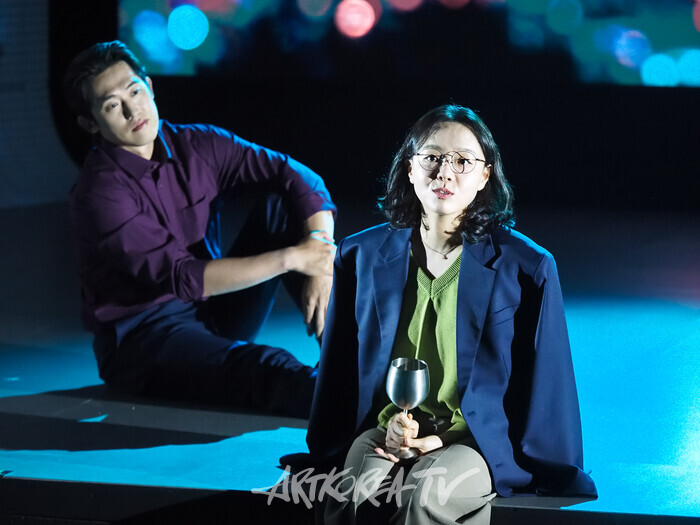 연극 '디 이펙트' 프레스콜(민진웅, 이상희). 2025.06.19 사진 ⓒ아트코리아방송 이용선 기자​