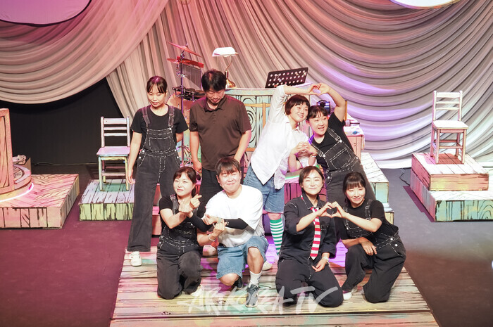 4일 오후 서울종로구 대학로 아르코꿈밭극장에서 재개관을 기념하여 열린 뮤지컬 '사슴 코딱코의 재판' 특별공연 리허설. 2025.07.04 사진 ⓒ아트코리아방송 이용선 기자​