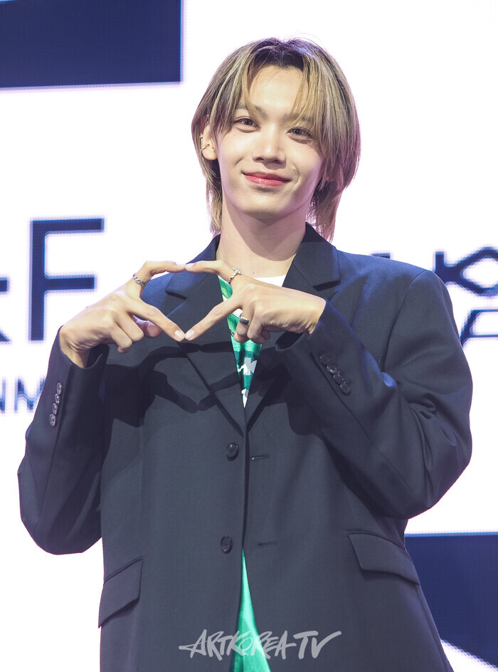 그룹 아홉의 첫 번째 미니앨범 '후 위 아'(WHO WE ARE) 발매기념 쇼케이스(장슈아이보) 2025.07.01 사진 ⓒ아트코리아방송 이용선 기자​