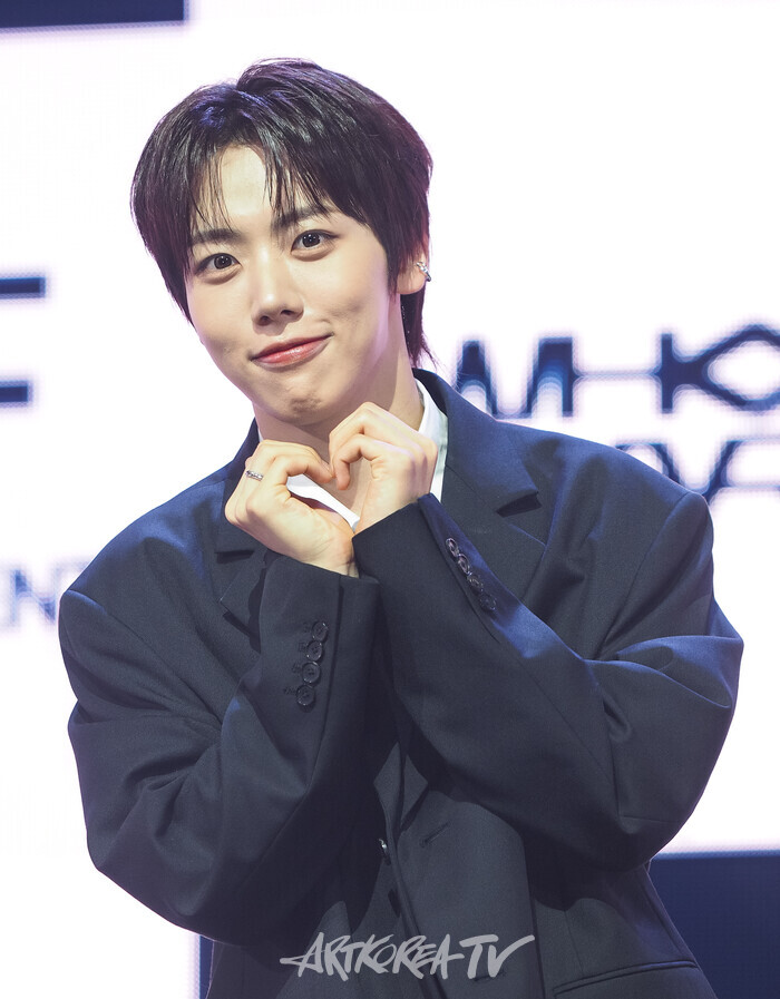 그룹 아홉의 첫 번째 미니앨범 '후 위 아'(WHO WE ARE) 발매기념 쇼케이스(차웅기) 2025.07.01 사진 ⓒ아트코리아방송 이용선 기자​