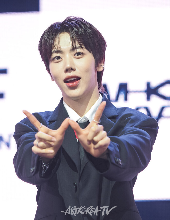 그룹 아홉의 첫 번째 미니앨범 '후 위 아'(WHO WE ARE) 발매기념 쇼케이스(차웅기) 2025.07.01 사진 ⓒ아트코리아방송 이용선 기자​