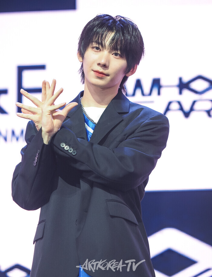 그룹 아홉의 첫 번째 미니앨범 '후 위 아'(WHO WE ARE) 발매기념 쇼케이스(박한) 2025.07.01 사진 ⓒ아트코리아방송 이용선 기자​