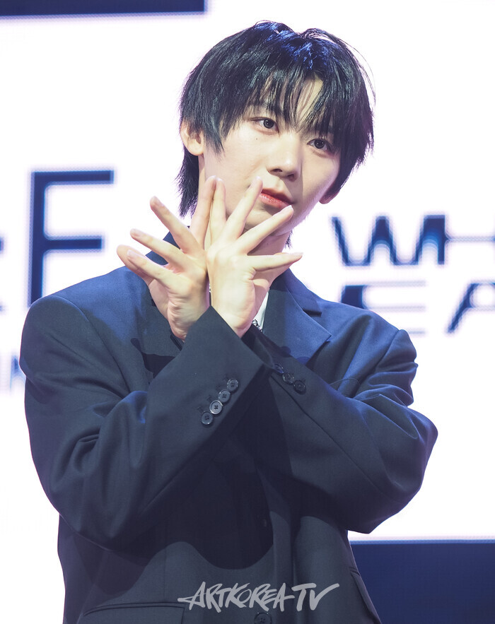 그룹 아홉의 첫 번째 미니앨범 '후 위 아'(WHO WE ARE) 발매기념 쇼케이스(박한) 2025.07.01 사진 ⓒ아트코리아방송 이용선 기자​