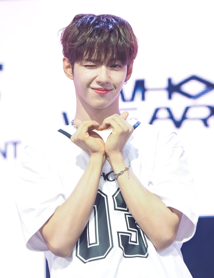 그룹 아홉의 첫 번째 미니앨범 '후 위 아'(WHO WE ARE) 발매기념 쇼케이스(제이엘) 2025.07.01 사진 ⓒ아트코리아방송 이용선 기자​