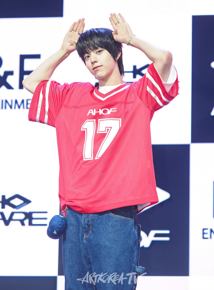 그룹 아홉의 첫 번째 미니앨범 '후 위 아'(WHO WE ARE) 발매기념 쇼케이스(즈언) 2025.07.01 사진 ⓒ아트코리아방송 이용선 기자​