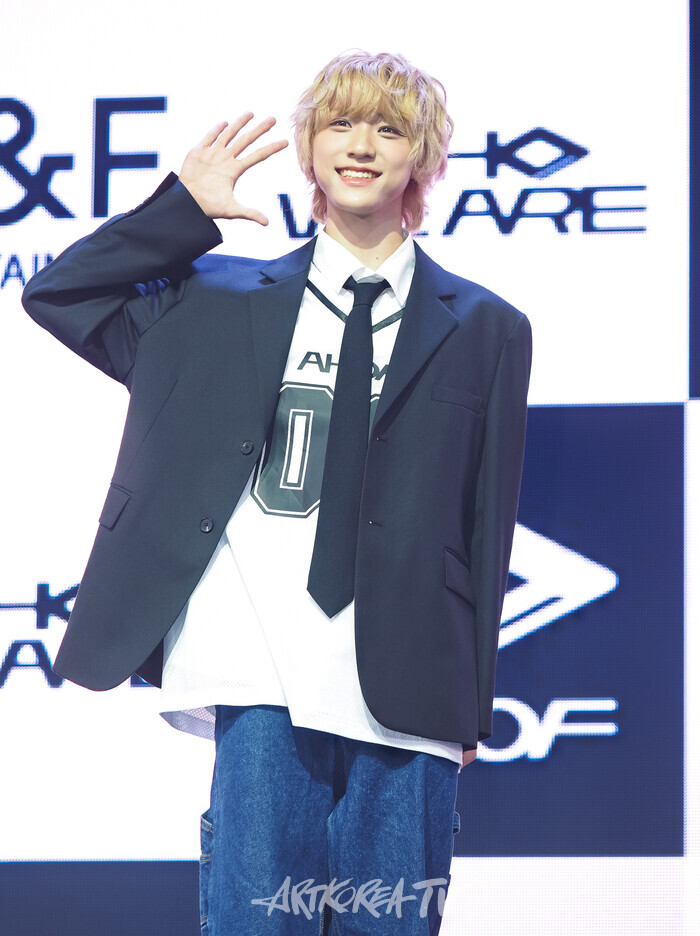 그룹 아홉의 첫 번째 미니앨범 '후 위 아'(WHO WE ARE) 발매기념 쇼케이스(다이스케) 2025.07.01 사진 ⓒ아트코리아방송 이용선 기자​