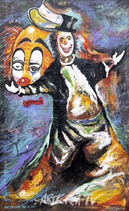 안병학 초대전 ‘흔들리는 나뭇가지의 삶’ -사진 김한정 기자