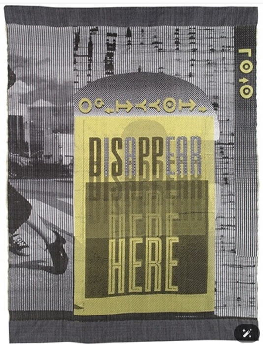 아네트 코드-그림, 손으로 짠 자카드 태피스트리, 울, 코튼, 루렉스. 55.5 x 41인치(141 x 104.1cm)