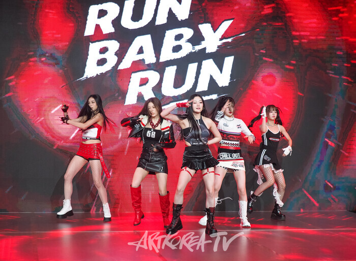 WITCHX!(위치스) 두 번째 싱글 앨범 '런 베이비 런'(Run Baby Run) 발매 기념 쇼케이스. 2025.07.07 사진 ⓒ아트코리아방송 이용선 기자​