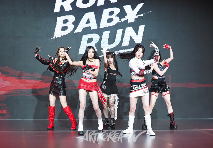 WITCHX!(위치스) 두 번째 싱글 앨범 '런 베이비 런'(Run Baby Run) 발매 기념 쇼케이스. 2025.07.07 사진 ⓒ아트코리아방송 이용선 기자​