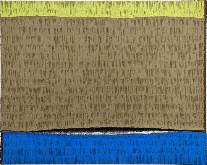 틈-積·硏 (2-05)_90.9x72.7cm_Mixed media on canvas_2025-사진제공 권순익 작가