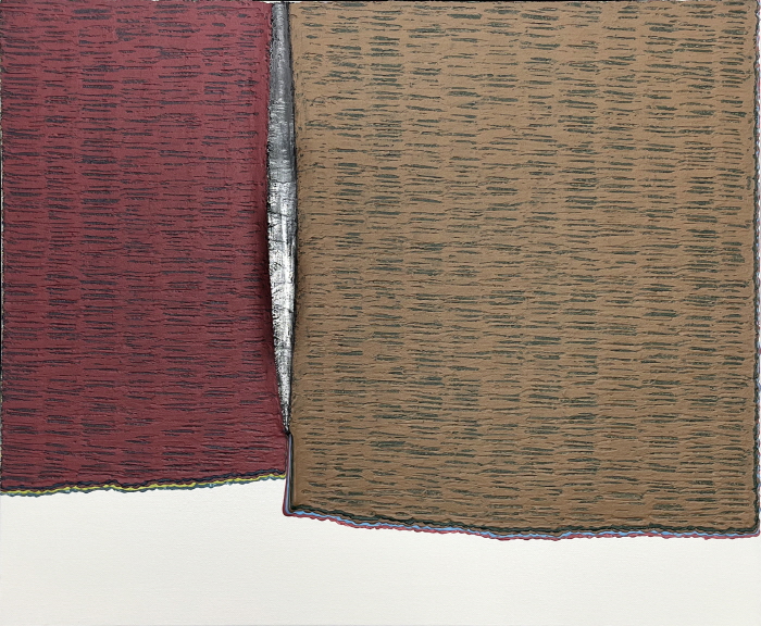  틈-積·硏 (1-02)_72.7x60.6cm_Mixed media on canvas_2025-사진제공 권순익 작가