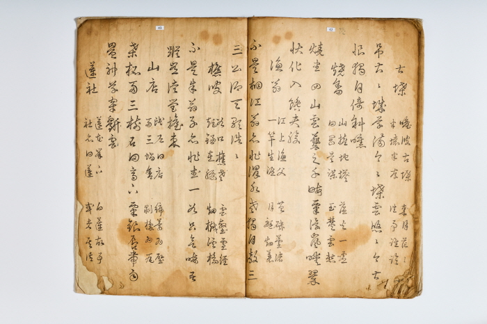 용담취규정잡영 초서본_밀양시립박물관-사진제공 월정사성보박물관