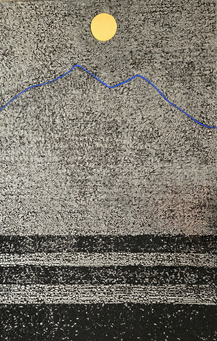  여명(黎明, Dawn)-설악산 공룡능선, 65.3×115cm, Canvas+Mixed media, 2024.-사진제공 이성영 작가