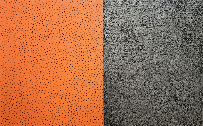 정반합(正反合), 114×74.4cm, Canvas+Mixed media, 2025.-사진제공 이성영 작가