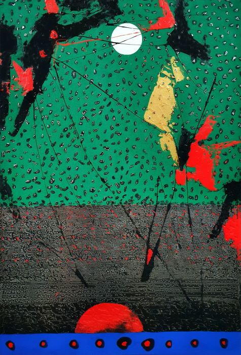 여명(黎明, dawn), 50.5x73cm, Canvas+Mixed media, 2021-사진제공 이성영 작가