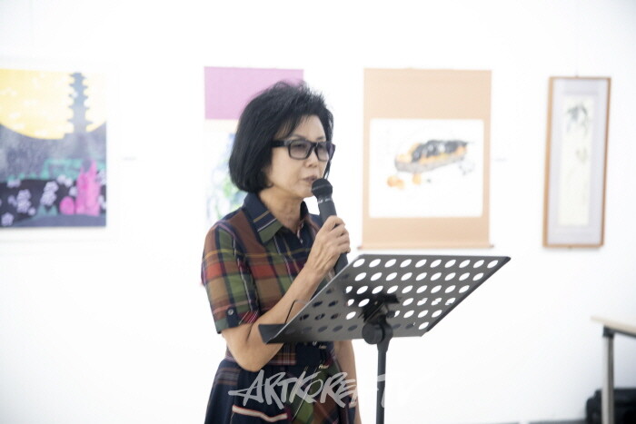 제19회 대한민국서예문인화원로총연합회전 개막-사회-부회장 이정숙