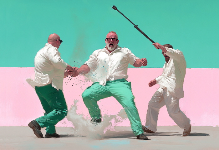 We are living for the first time 65.1x50.0cm(15P) Giclée on Canvas with Mixed Media 2025_270만원-사진제공 갤러리 나우