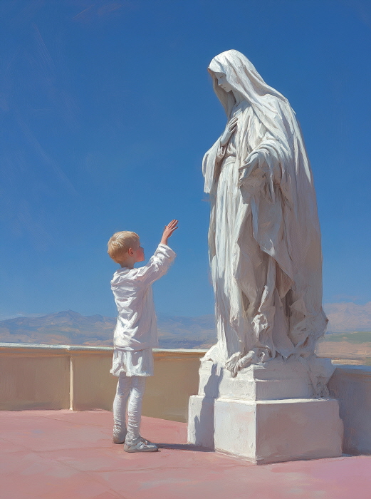 피에타(Pietà) 130.3x97.0cm(60F) Giclée on Canvas with Mixed Media 2024_540만원-사진제공 갤러리 나우