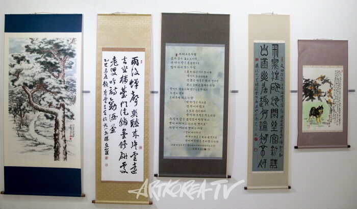 제19회 대한민국서예문인화원로총연합회 작품들-사진제공 김한정 기자
