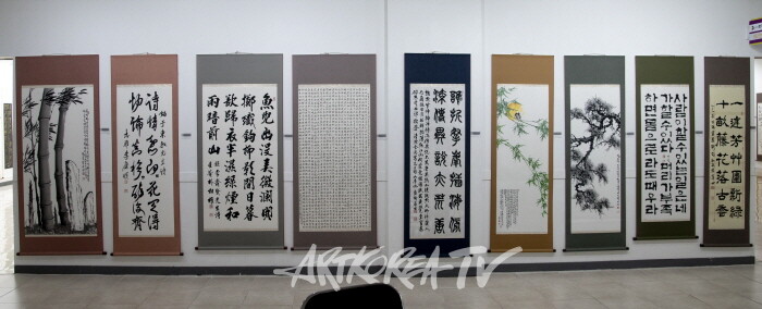 제19회 대한민국서예문인화원로총연합회 작품들-사진제공 김한정 기자