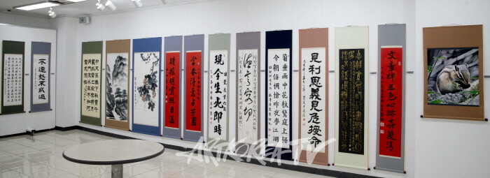 제19회 대한민국서예문인화원로총연합회 작품들-사진제공 김한정 기자