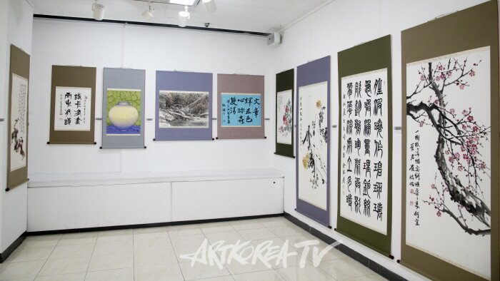 제19회 대한민국서예문인화원로총연합회 작품들-사진제공 김한정 기자