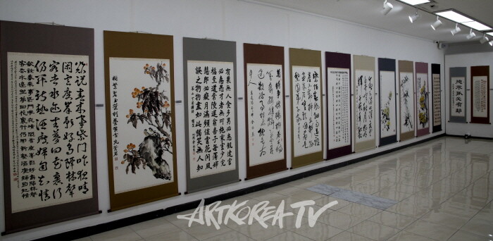 제19회 대한민국서예문인화원로총연합회 작품들-사진제공 김한정 기자