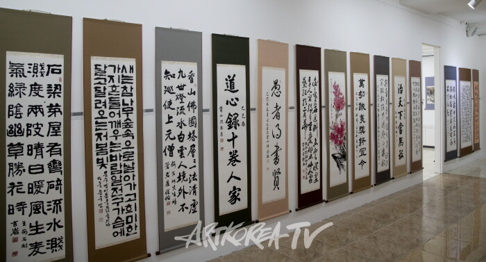 제19회 대한민국서예문인화원로총연합회 작품들-사진제공 김한정 기자