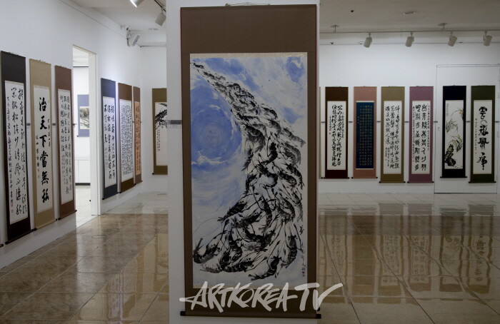 제19회 대한민국서예문인화원로총연합회 작품들-사진제공 김한정 기자