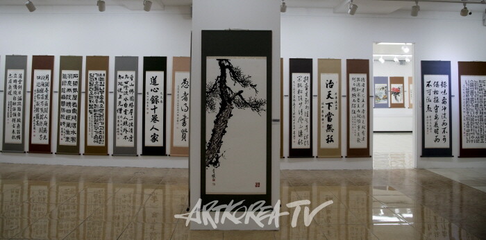 제19회 대한민국서예문인화원로총연합회 작품들-사진제공 김한정 기자