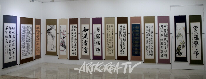 제19회 대한민국서예문인화원로총연합회 작품들-사진제공 김한정 기자