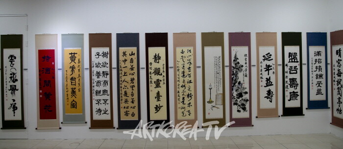 제19회 대한민국서예문인화원로총연합회 작품들-사진 김한정 기자