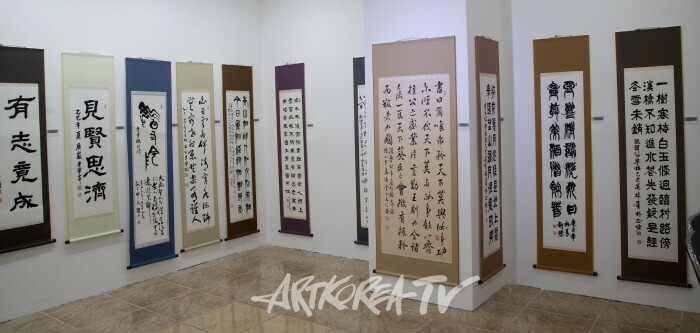 제19회 대한민국서예문인화원로총연합회 작품들-사진 김한정 기자