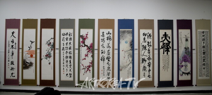 제19회 대한민국서예문인화원로총연합회 작품들-사진 김한정 기자