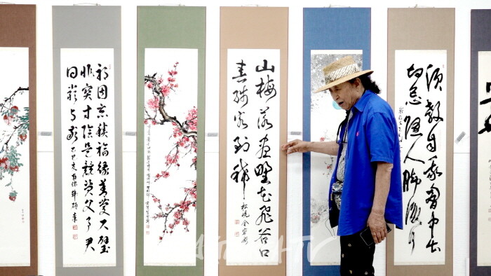 제19회 대한민국서예문인화원로총연합회 작품들-사진 김한정 기자