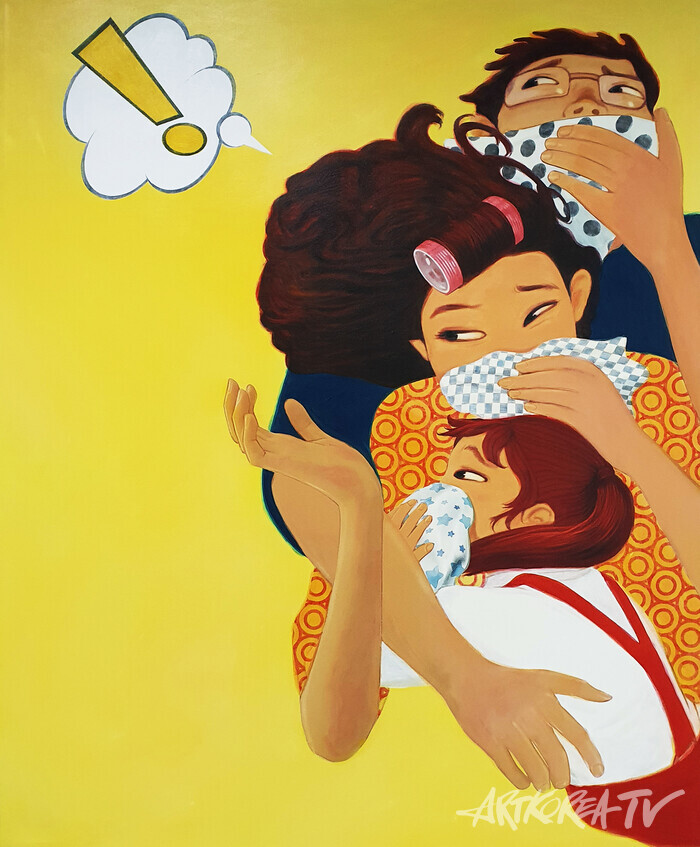 바람, 130X107cm, Acrylic on canvas, 2025