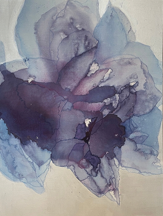 변화-푸른꽃IIV, 70x53,캔버스에 채색-사진제공 장은선 갤러리