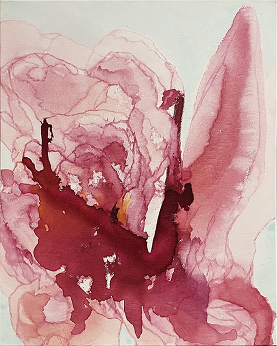 생성-꽃III, 65x52cm, 캔버스에 채색, 2023-사진제공 장은선 갤러리