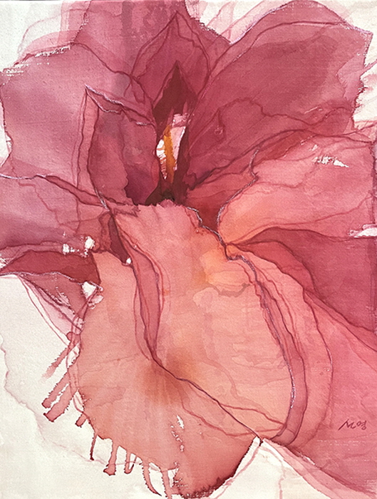 피어남-투명성 II, 53x42cm 견, 채색, 2022-사진제공 장은선 갤러리