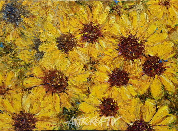 왕영미_Sunflowers 2025 Oil on Canvas 53.0 X 72.7cm -사진제공 아트코리아방송