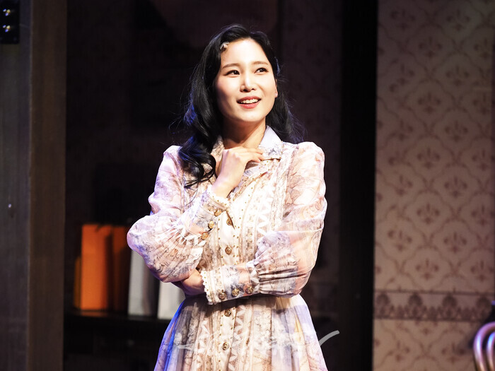 연극 '사의 찬미' 프레스콜(나혜석 역 이예원) 2025.07.10 사진 ⓒ아트코리아방송 이용선 기자​