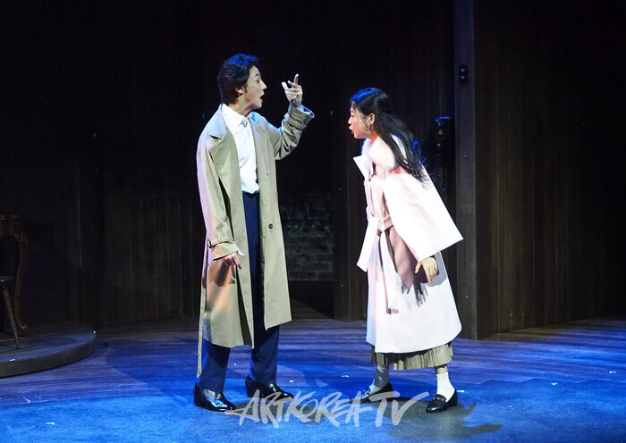 연극 '사의 찬미' 프레스콜(윤심덕 역 서예화, 김우진 역 윤시윤) 2025.07.10 사진 ⓒ아트코리아방송 이용선 기자​