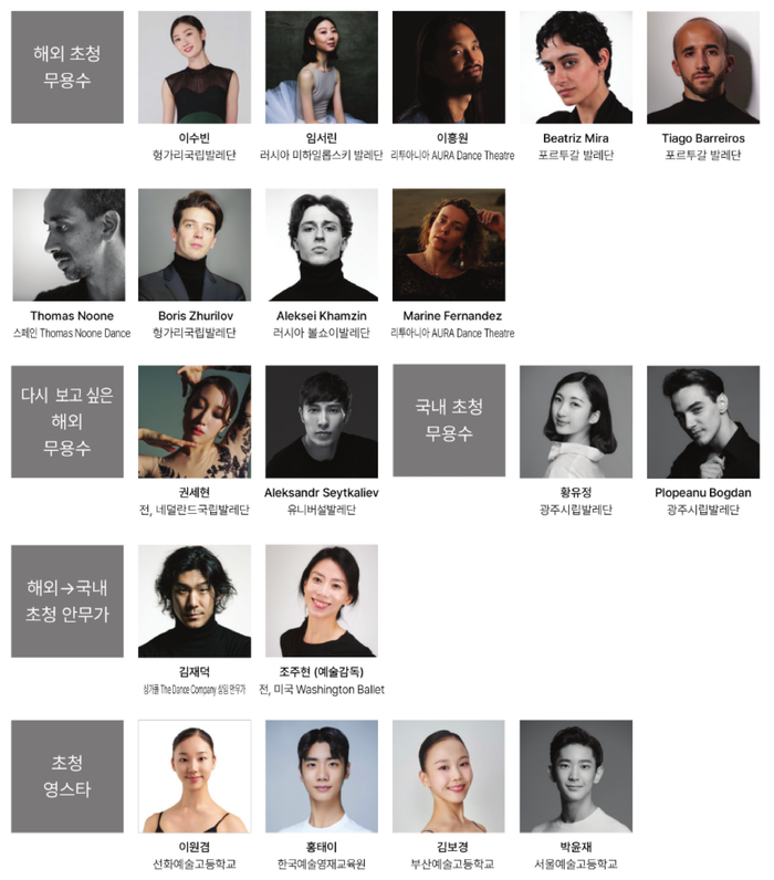 '제22회 한국을 빛내는 해외무용스타 초청 공연' 출연진. 제공 광진문화재단