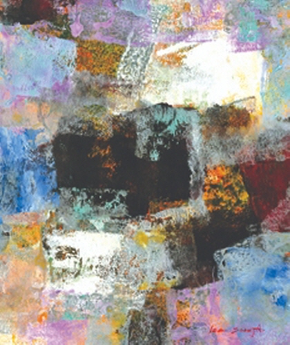 이순자수산나 전-‘색면 콤포지션의 백미’, 형상의 너머에서 피어나는 자유미-사진제공 박명인 미술평론가