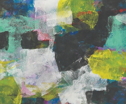 컬러 서퍼스 콤포지션에 의한 자유미-내형식(內形式)의 변화법칙을 표출하는 정신세계-사진제공 박명인 미술평론가