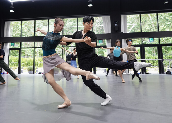 한스 판 마넨 '5 Tango's' 연습 사진. 제공 세종문화회관