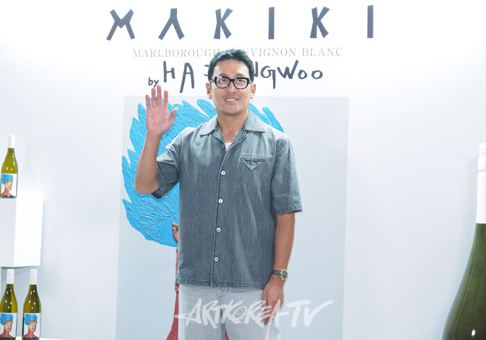 하정우X세븐일레븐 '마키키 쇼비뇽블랑' 론칭 행사. 2025.07.31 사진 ⓒ아트코리아방송 이용선 기자​