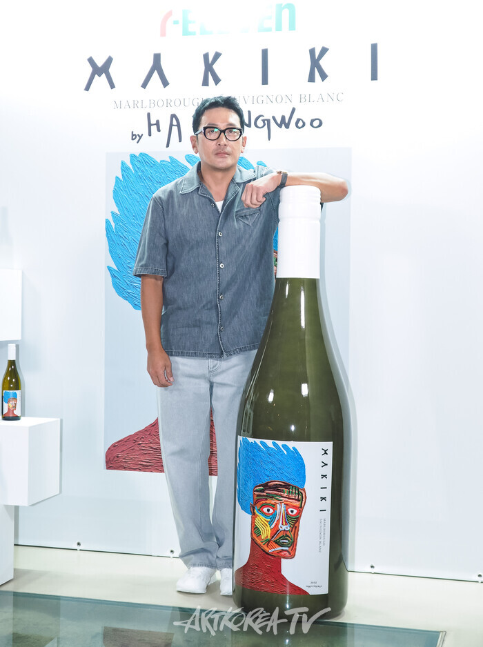 하정우X세븐일레븐 '마키키 쇼비뇽블랑' 론칭 행사. 2025.07.31 사진 ⓒ아트코리아방송 이용선 기자​